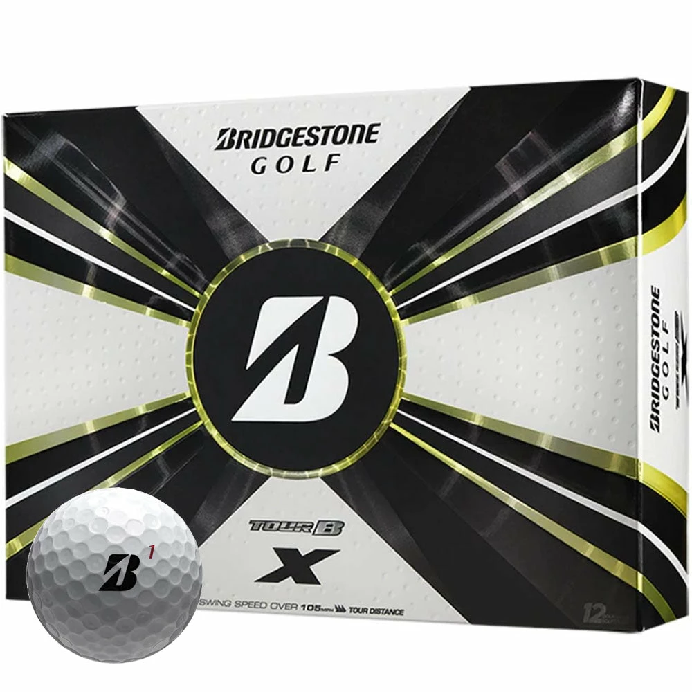 Bridgestone Tour B X Golf Balls - White - 12 Pack