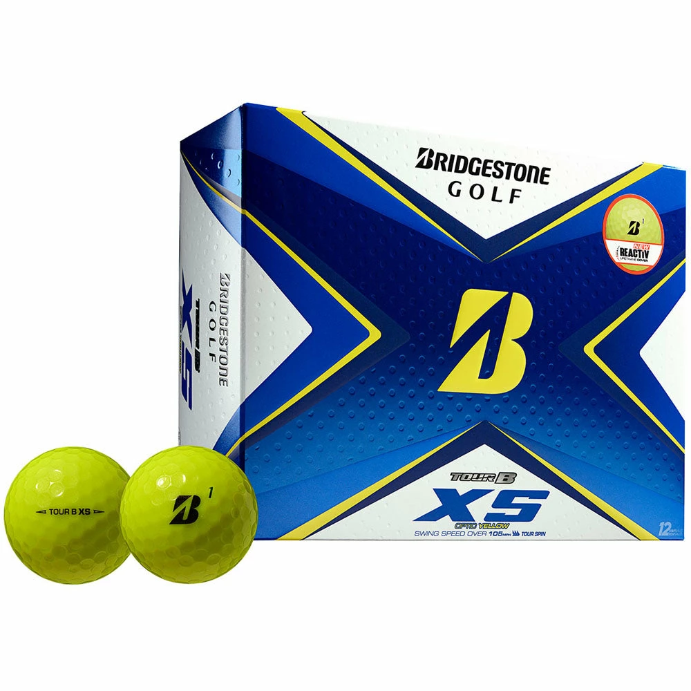 Bridgestone Tour B XS Golf Balls - Yellow - 12 Pack - Image 5