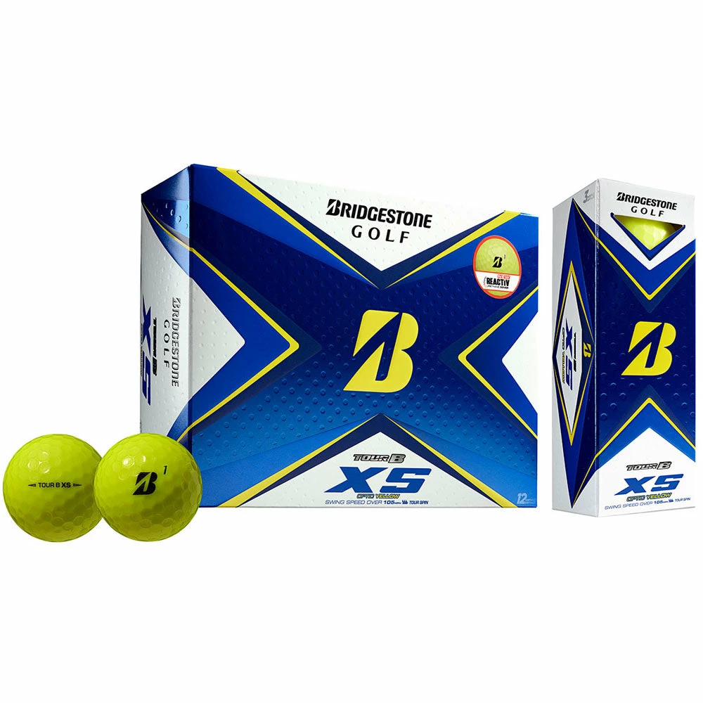 Bridgestone Tour B XS Golf Balls - Yellow - 12 Pack - Image 6