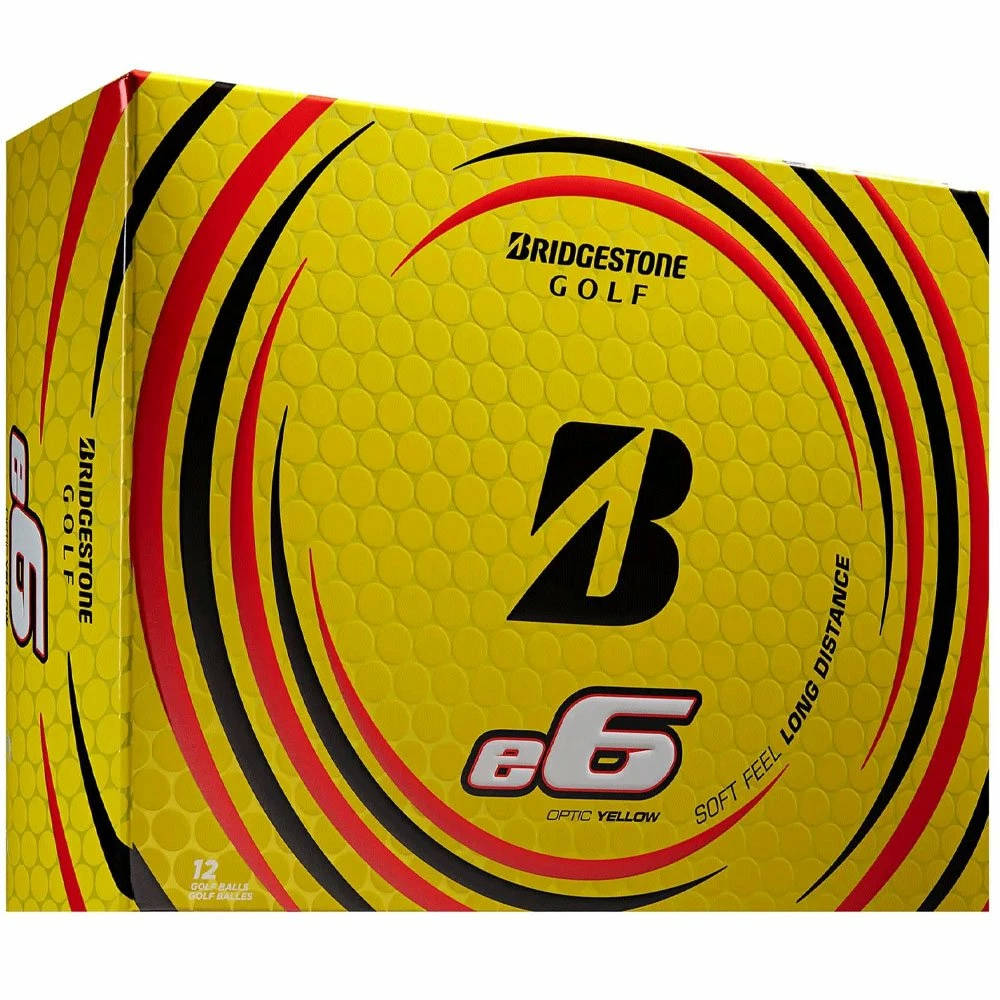 Bridgestone E6 Golf Balls - Yellow - 12 Pack - Image 3
