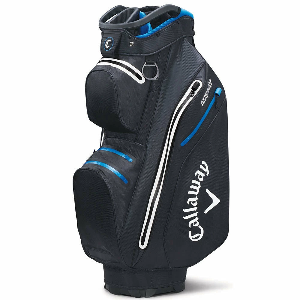 Callaway ORG 14 Hyper Dry Waterproof Cart Bag - Black Camo/Royal - Image 4