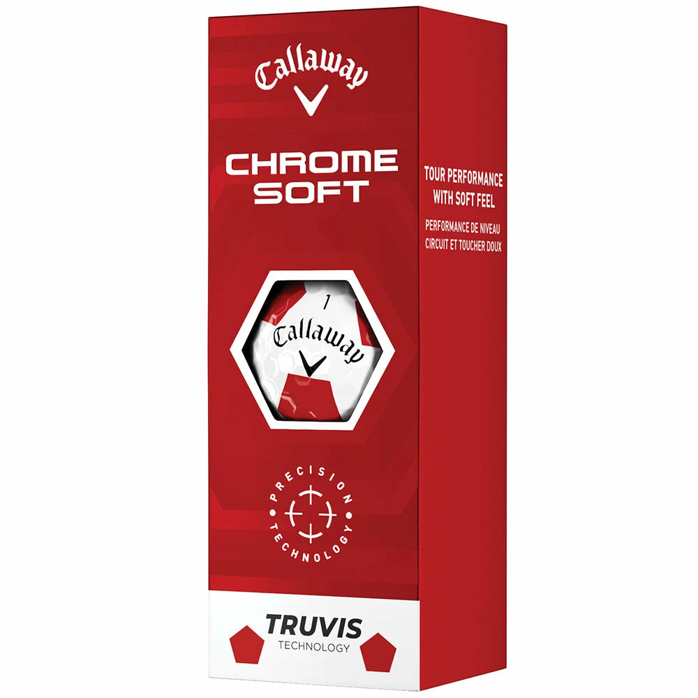 Callaway Chrome Soft Truvis Golf Balls - Red - 12 Pack - Image 6