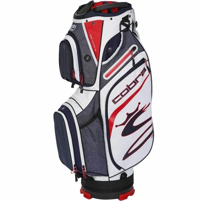 Cobra KING Ultralight Cart Bag - Peacoat/Red/White - Image 2