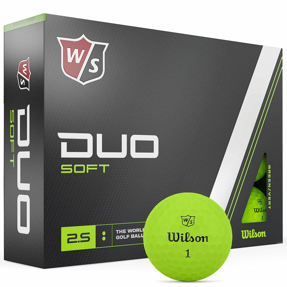 Wilson Staff Duo Soft Golf Balls - Green - 12 Pack