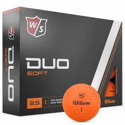 Wilson Staff Duo Soft Golf Balls - Orange - 12 Pack