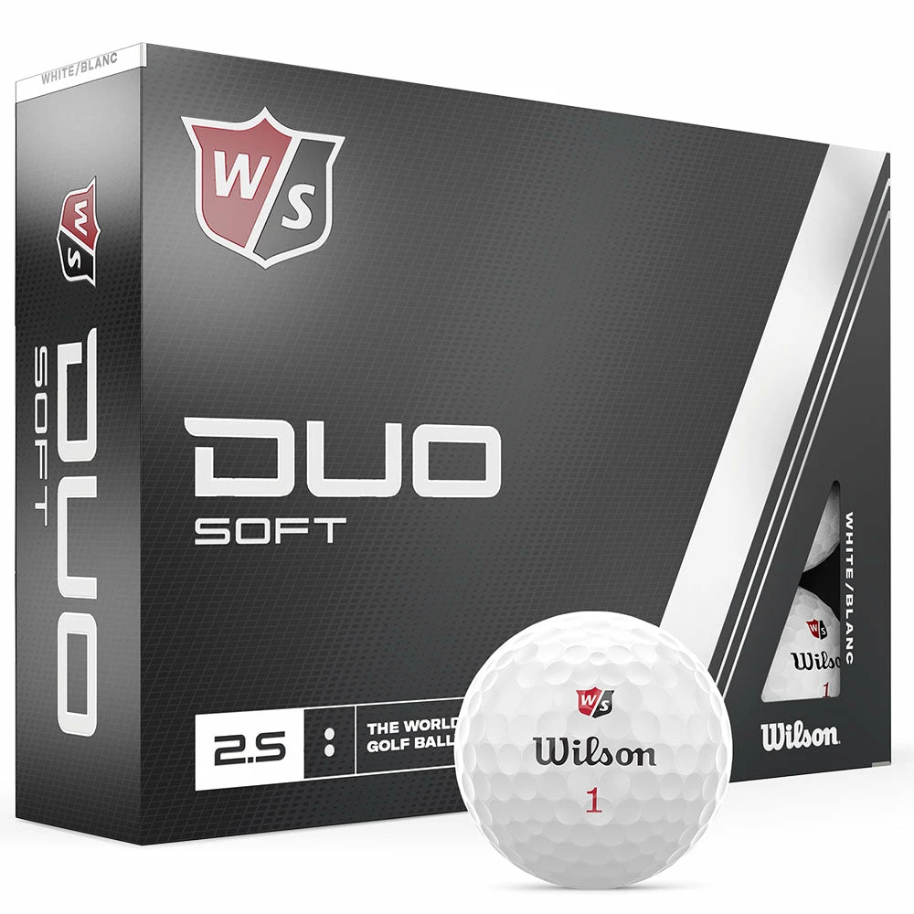 Wilson Staff Duo Soft Golf Balls - White - 12 Pack