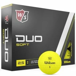 Wilson Staff Duo Soft Golf Balls - Yellow - 12 Pack