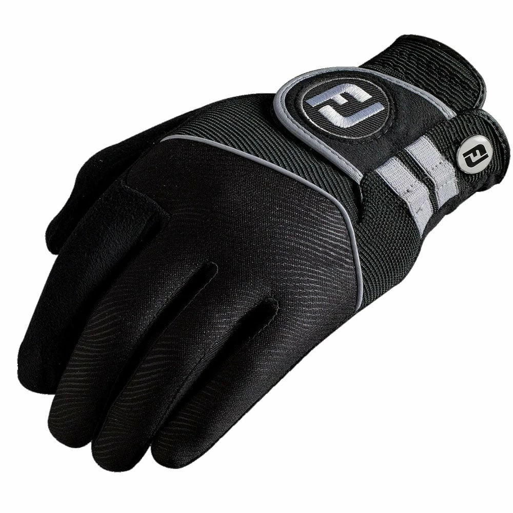 FootJoy RainGrip Golf Gloves (Pair) - Black - Image 2