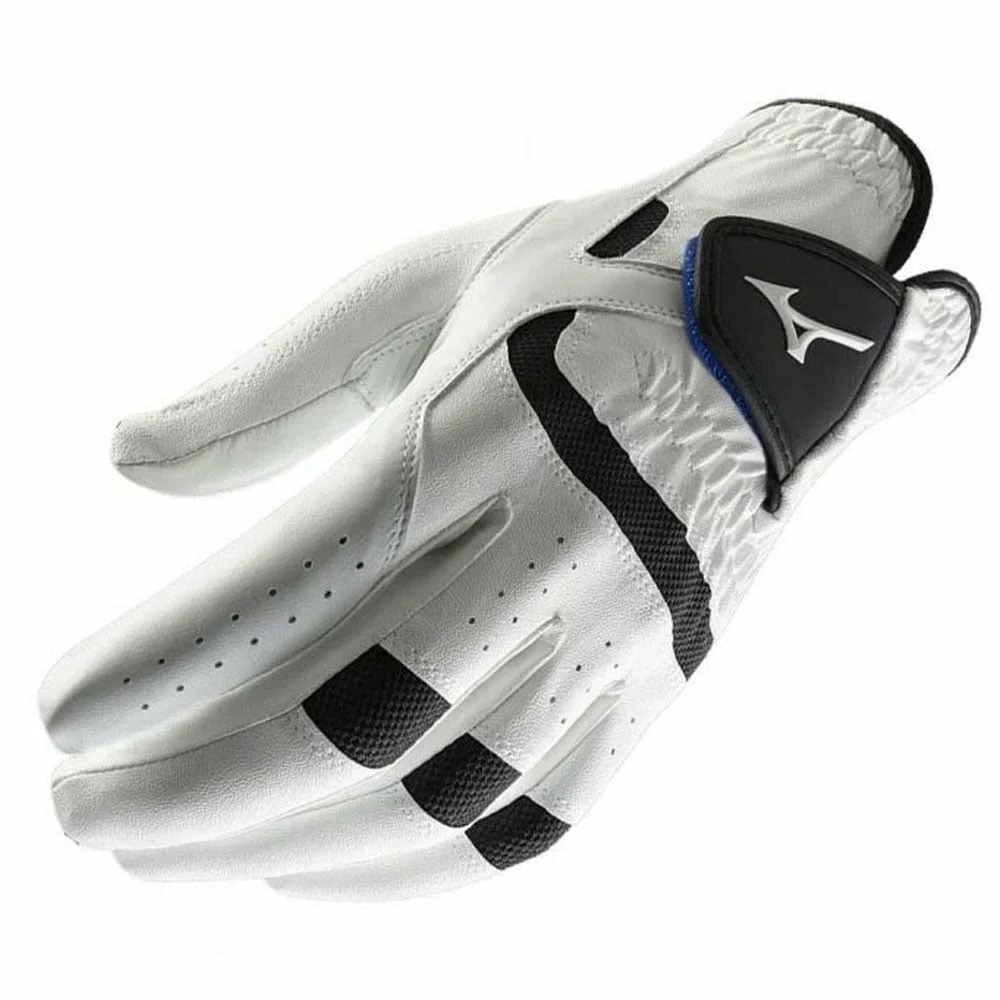 Mizuno Elite Leather Golf Glove - White - 3 Pack - Image 2