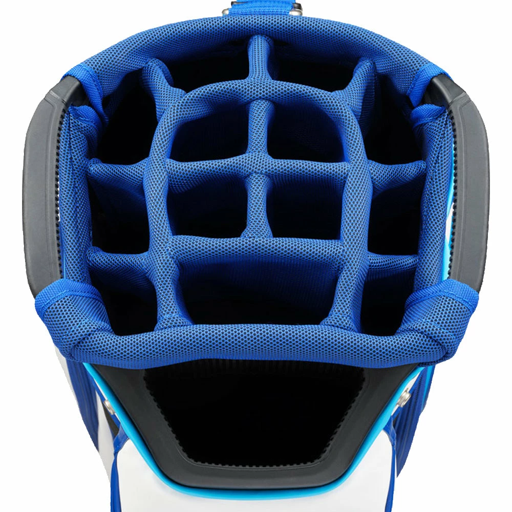 Mizuno Tour Cart Bag - White/Blue - Image 2