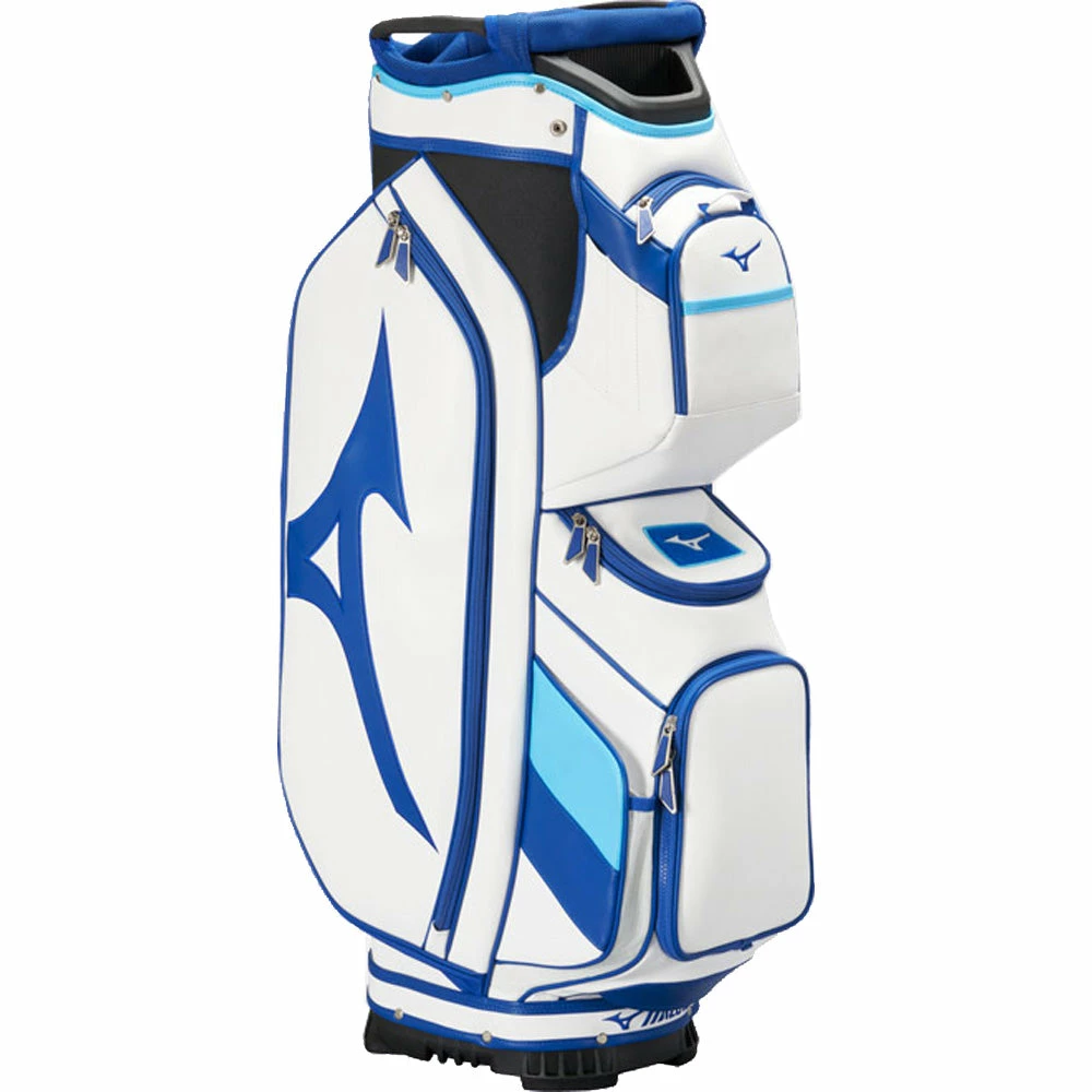 Mizuno Tour Cart Bag - White/Blue - Image 3