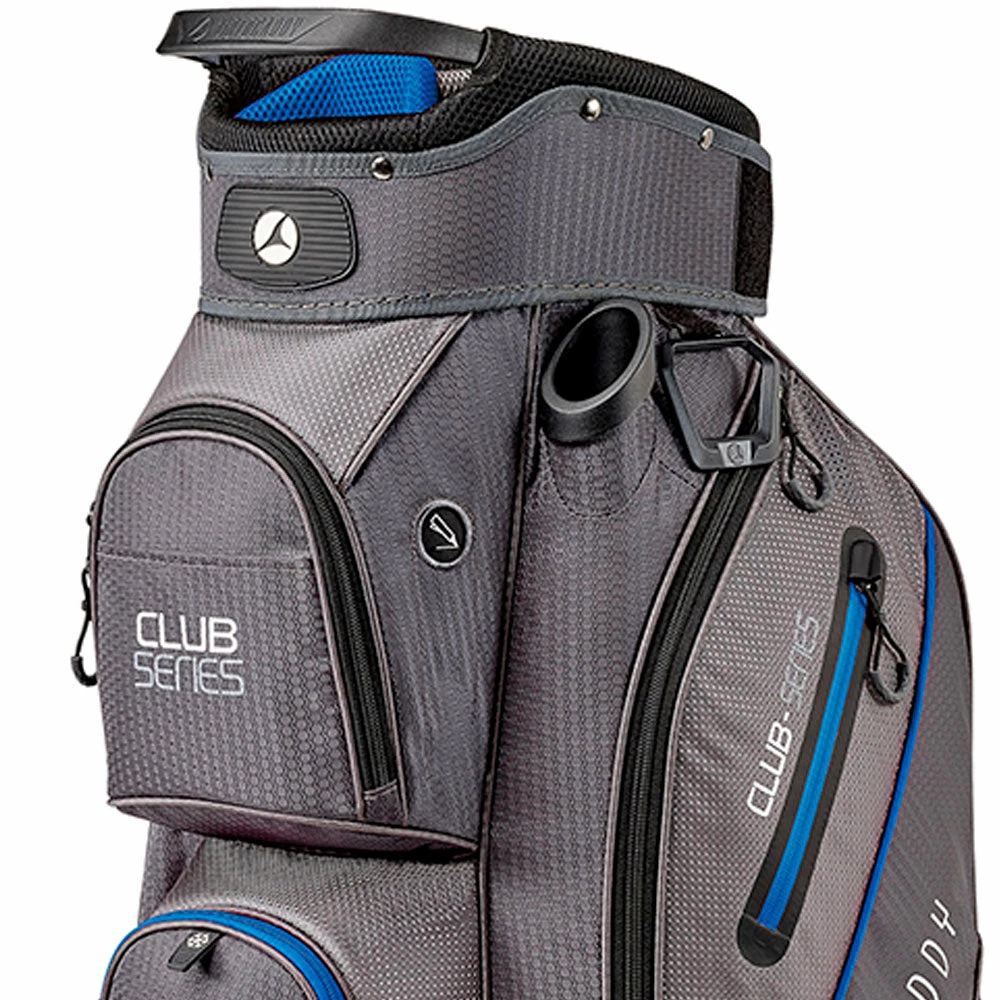 Motocaddy Club Series Cart Bag - Charcoal/Blue - Image 2
