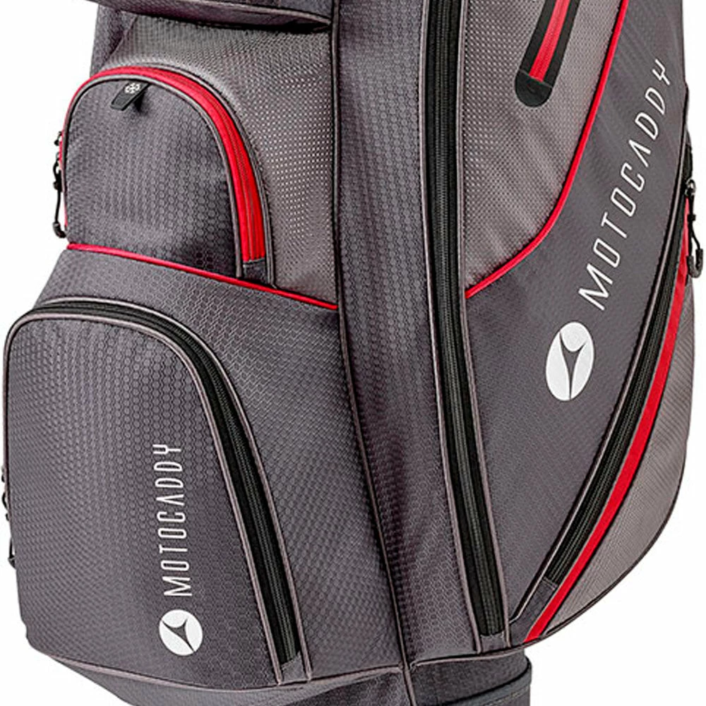 Motocaddy Club Series Cart Bag - Charcoal/Red - Image 3