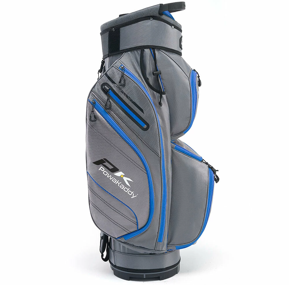 PowaKaddy DLX-Lite Cart Bag - Gun Metal/Blue - Image 2