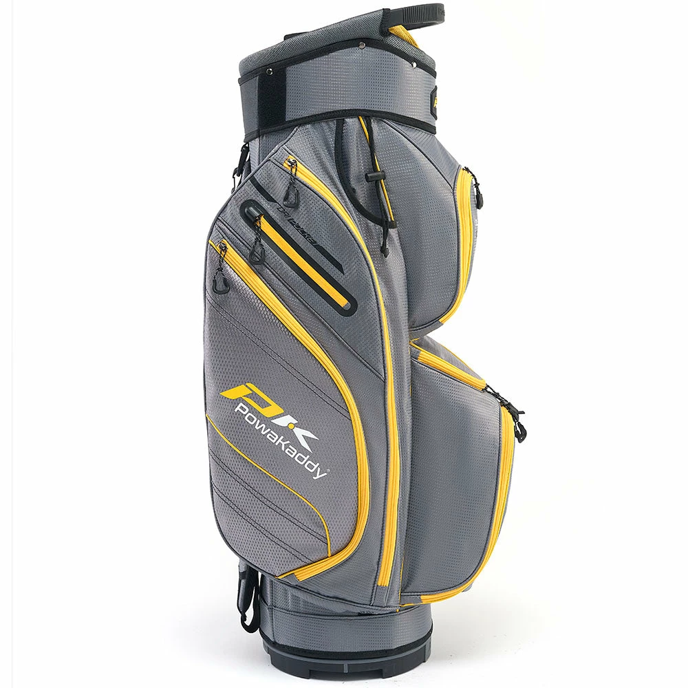 PowaKaddy DLX-Lite Cart Bag - Gun Metal/Yellow - Image 3