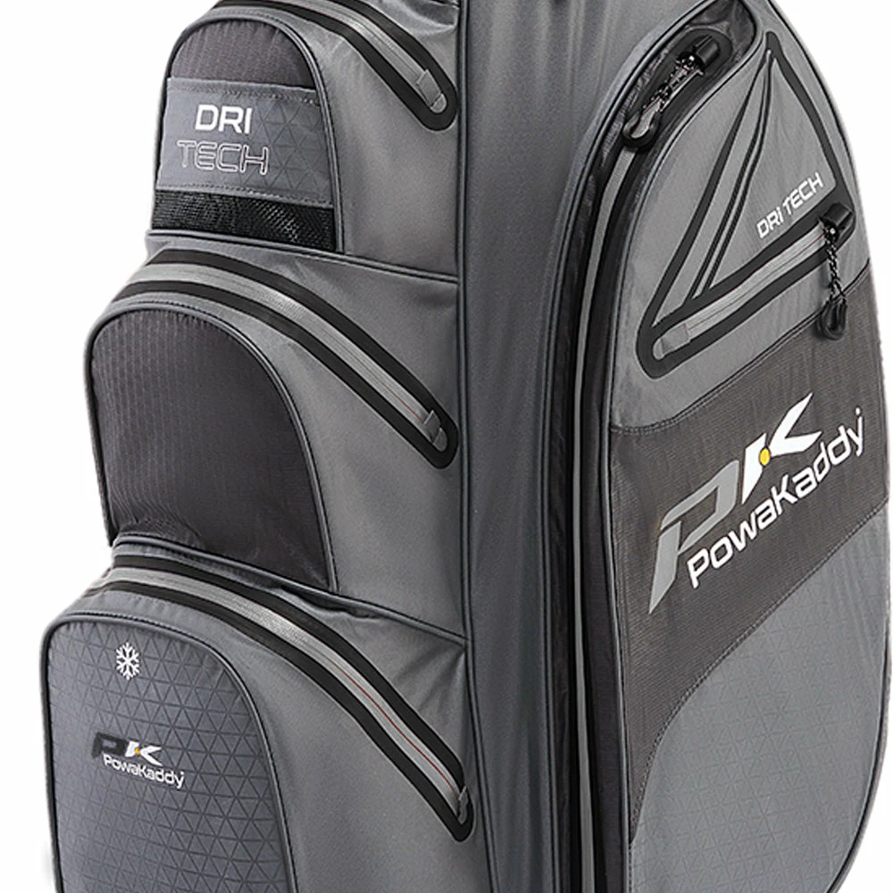 PowaKaddy Dri-Tech Cart Bag - Gun Metal/Black - Image 5