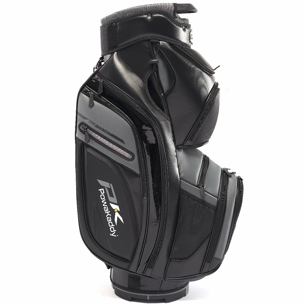 PowaKaddy Premium-Tech Cart Bag - Black/Gun Metal/Grey - Image 2