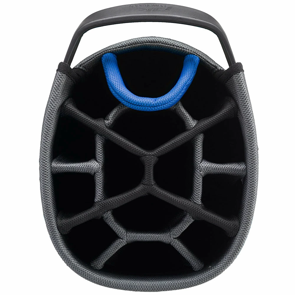 PowaKaddy Premium Edition Cart Bag - Black/Gun Metal/Blue - Image 4