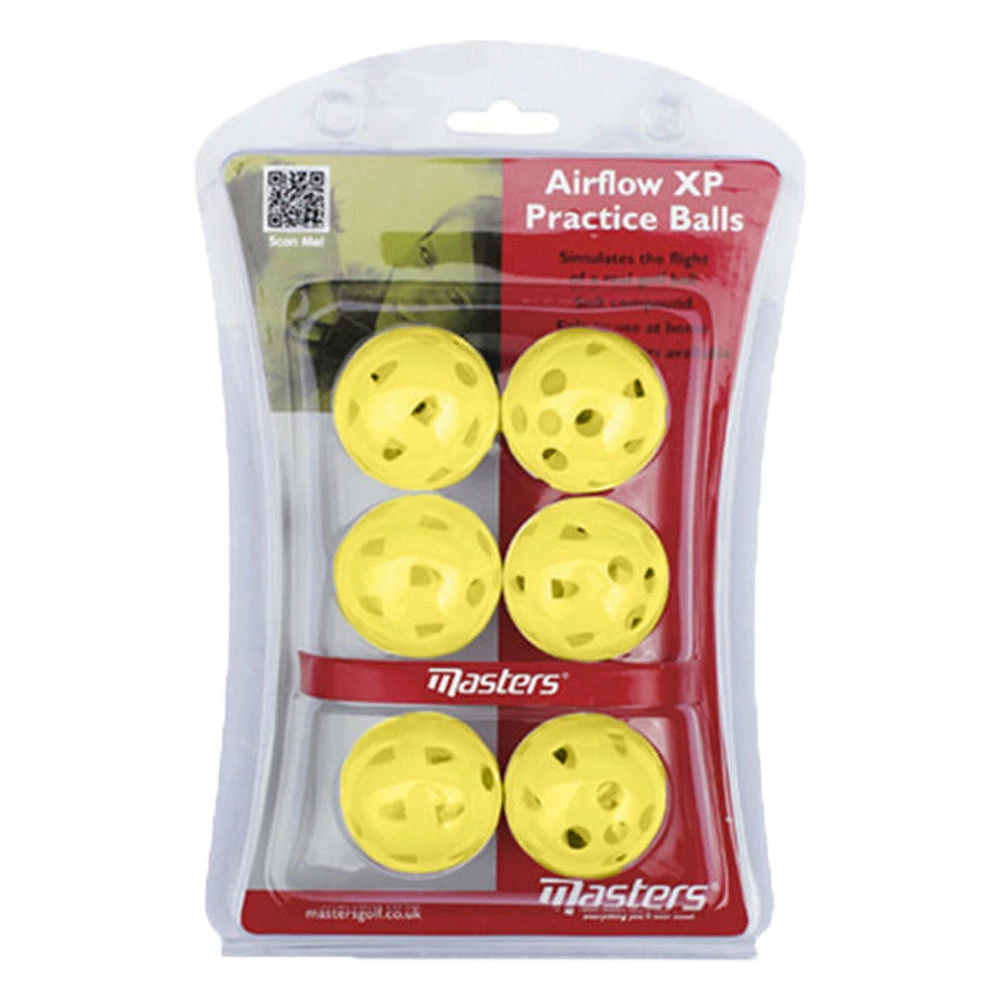 Masters Airflow XP Practice Golf Balls - Yellow Accessories (Regular Packaging) - Image 2