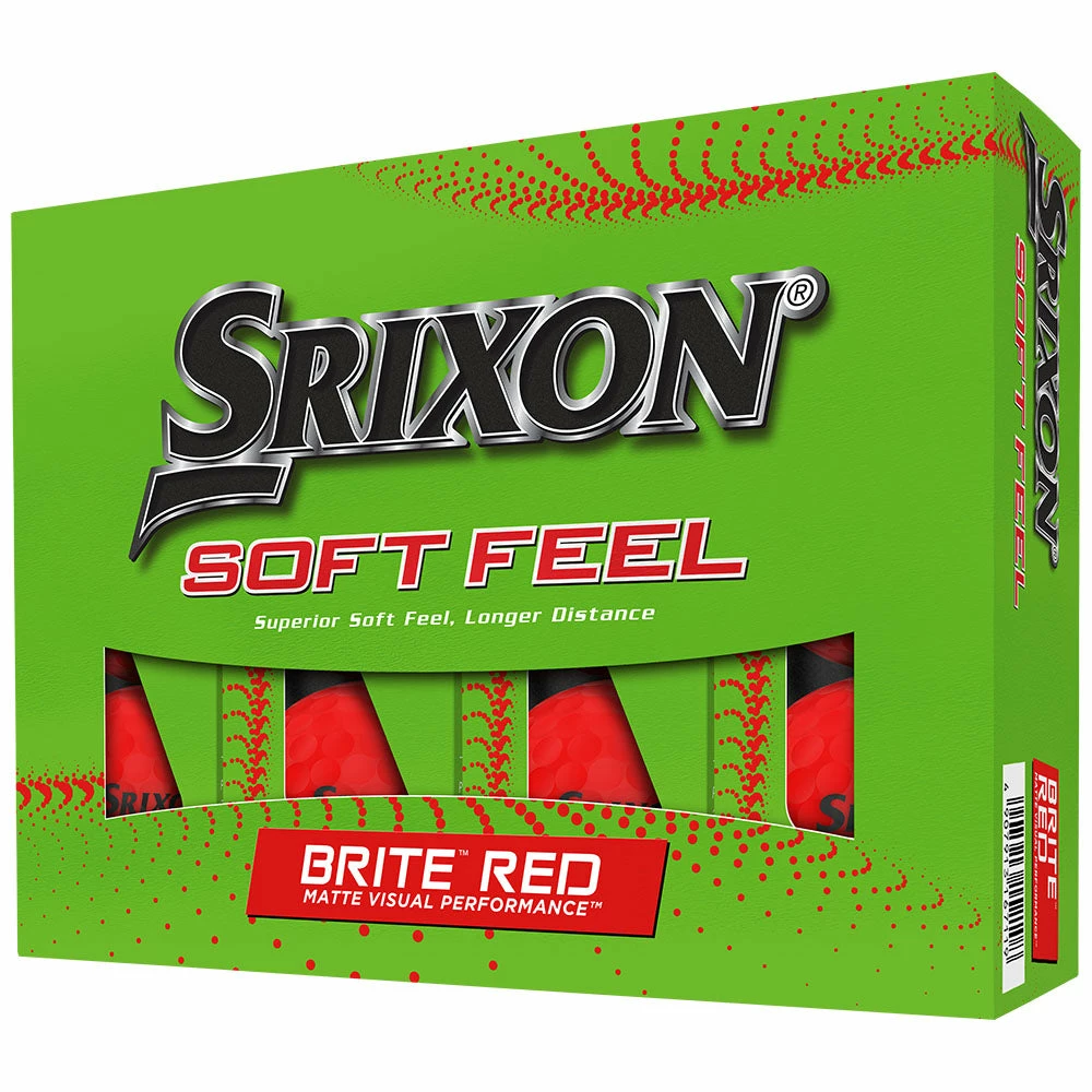 Srixon Soft Feel Golf Balls - Brite Red - 12 Pack - Image 4
