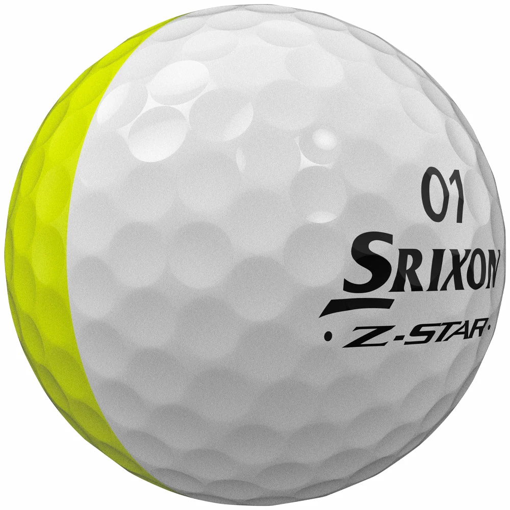 Srixon Z-Star Divide Golf Balls - White/Yellow - 12 Pack - Image 5