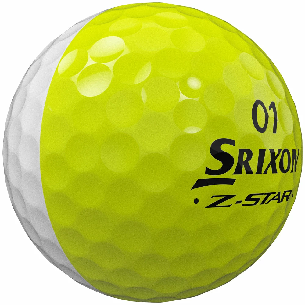 Srixon Z-Star Divide Golf Balls - White/Yellow - 12 Pack - Image 7
