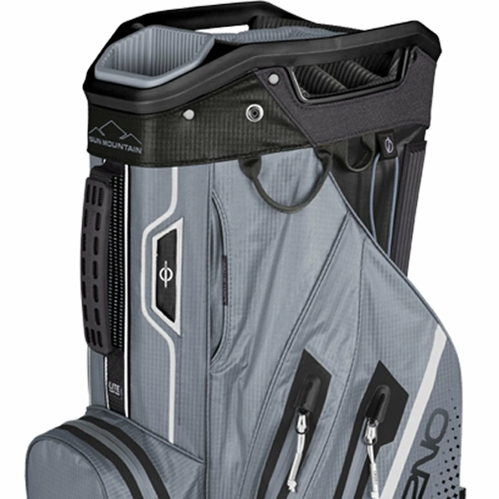 Sun Mountain H2NO Lite Waterproof Cart Bag - Black/Cadet/White - Image 2