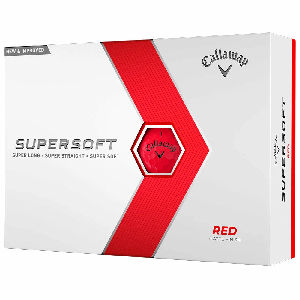 Callaway Supersoft Golf Balls - Red - 12 Pack - Image 4