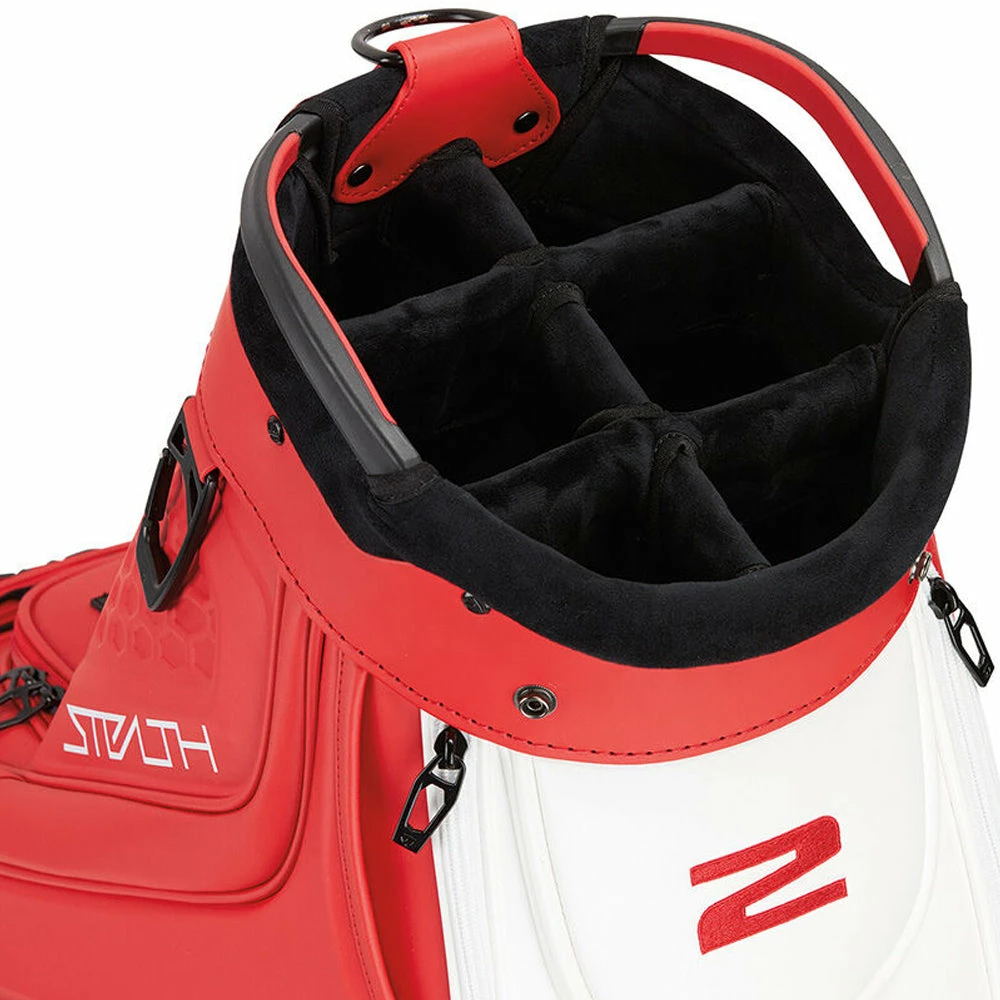 TaylorMade Tour Cart Bag - Red/White/Black - Image 2
