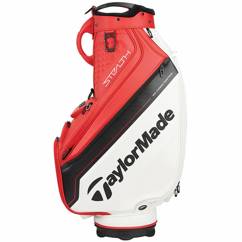 TaylorMade Tour Cart Bag - Red/White/Black - Image 3