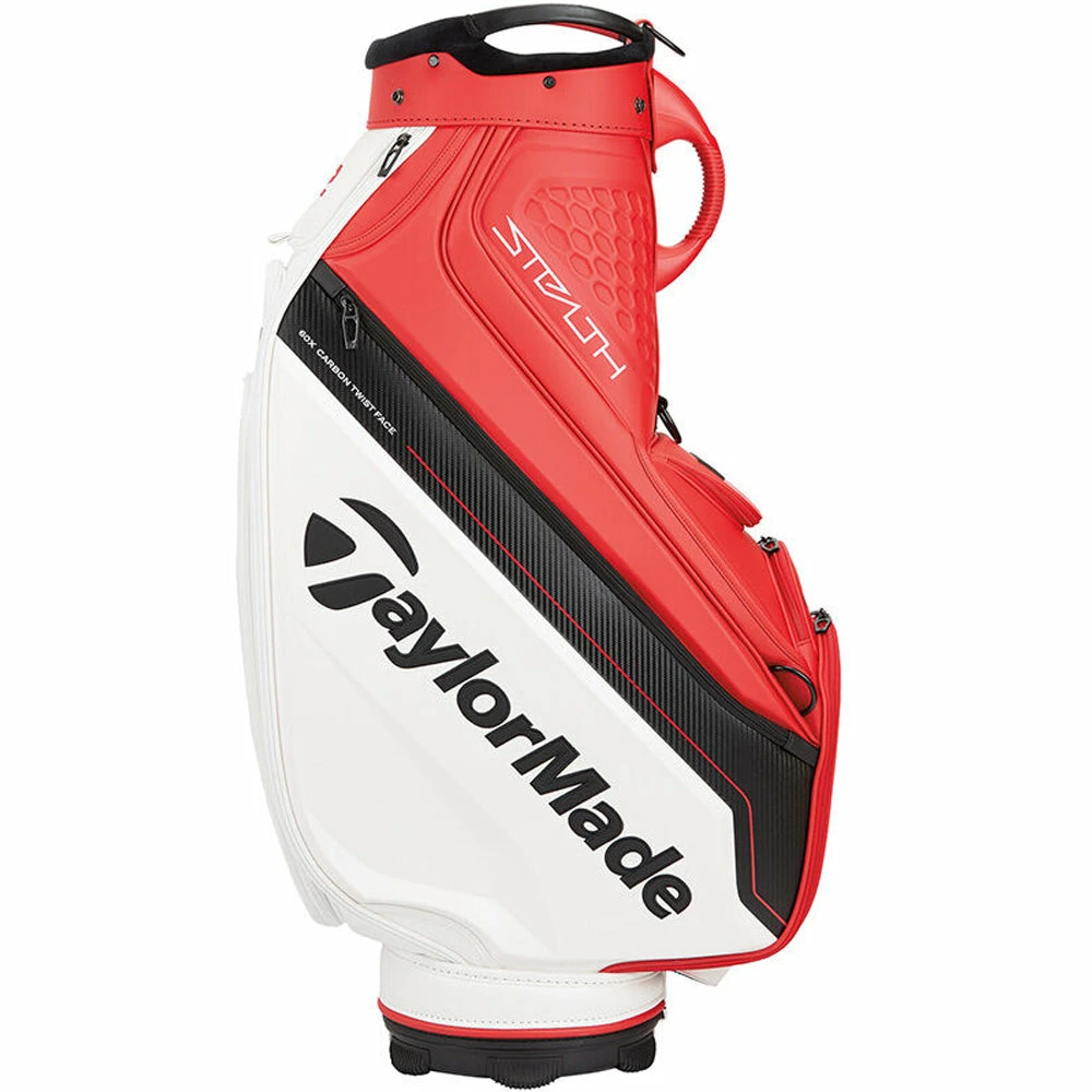 TaylorMade Tour Cart Bag - Red/White/Black - Image 5