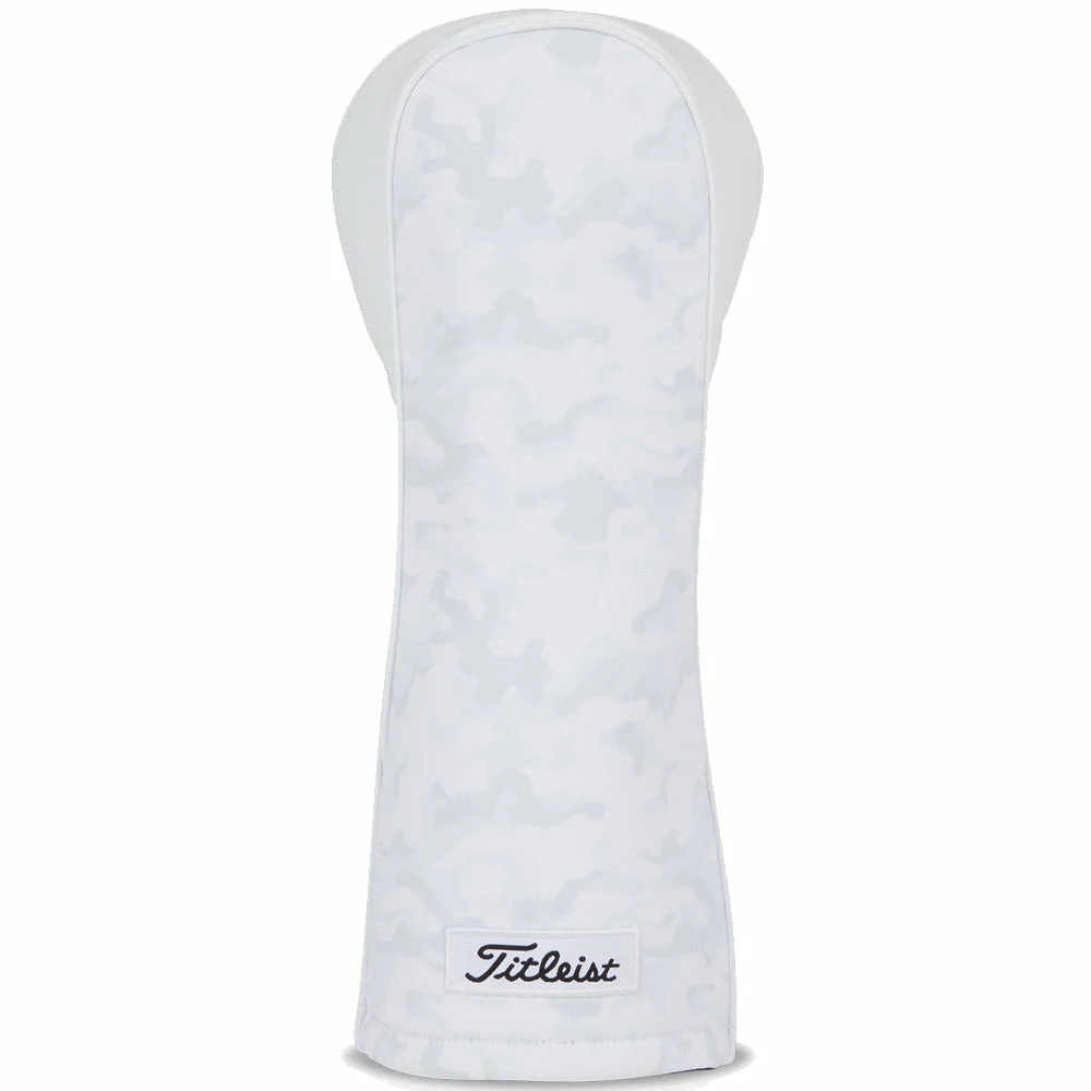 Titleist 3 Panel Leather Fairway Wood Headcover - White/Camo