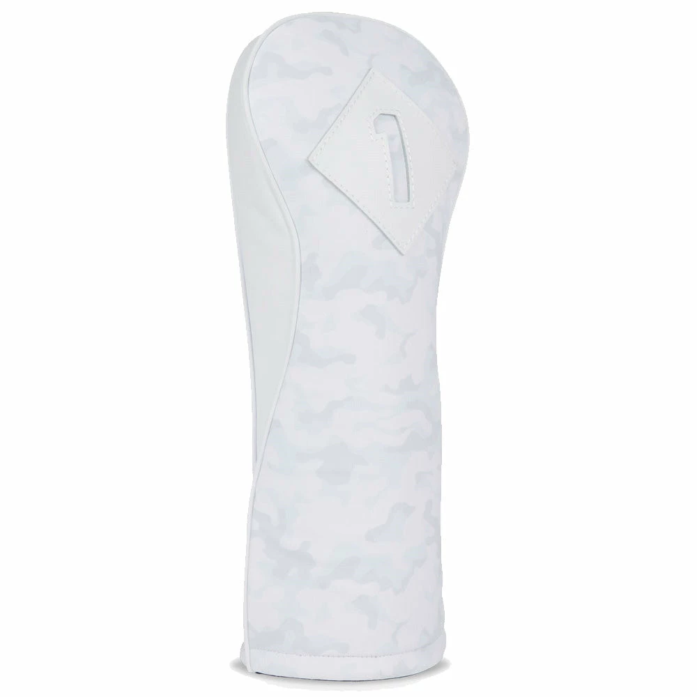 Titleist 3 Panel Leather Hybrid Headcover - White/Camo - Image 2