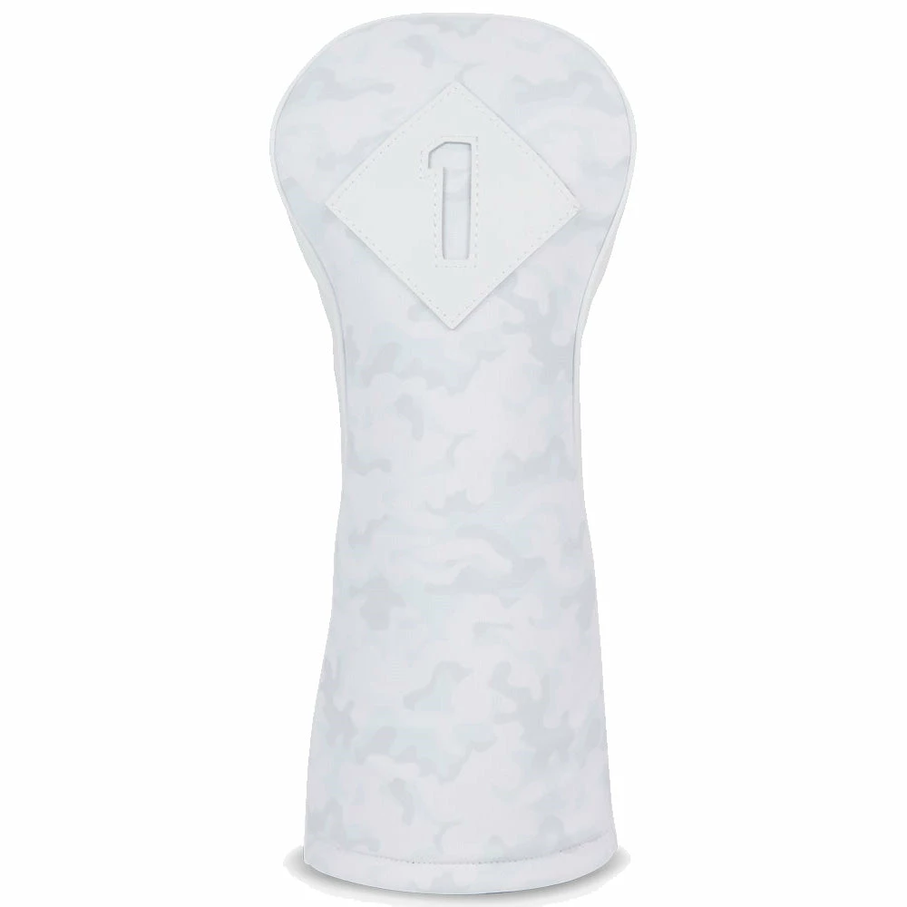 Titleist 3 Panel Leather Hybrid Headcover - White/Camo - Image 3