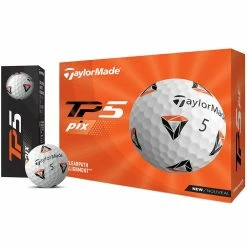 TaylorMade TP5 Pix 2.0 Golf Balls - White - 12 Pack