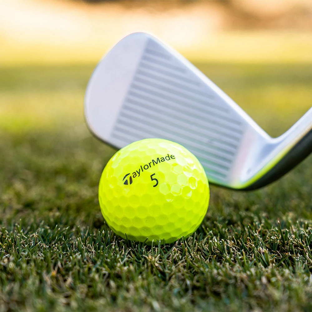 TaylorMade TP5 Golf Balls - Yellow - 12 Pack - Image 3
