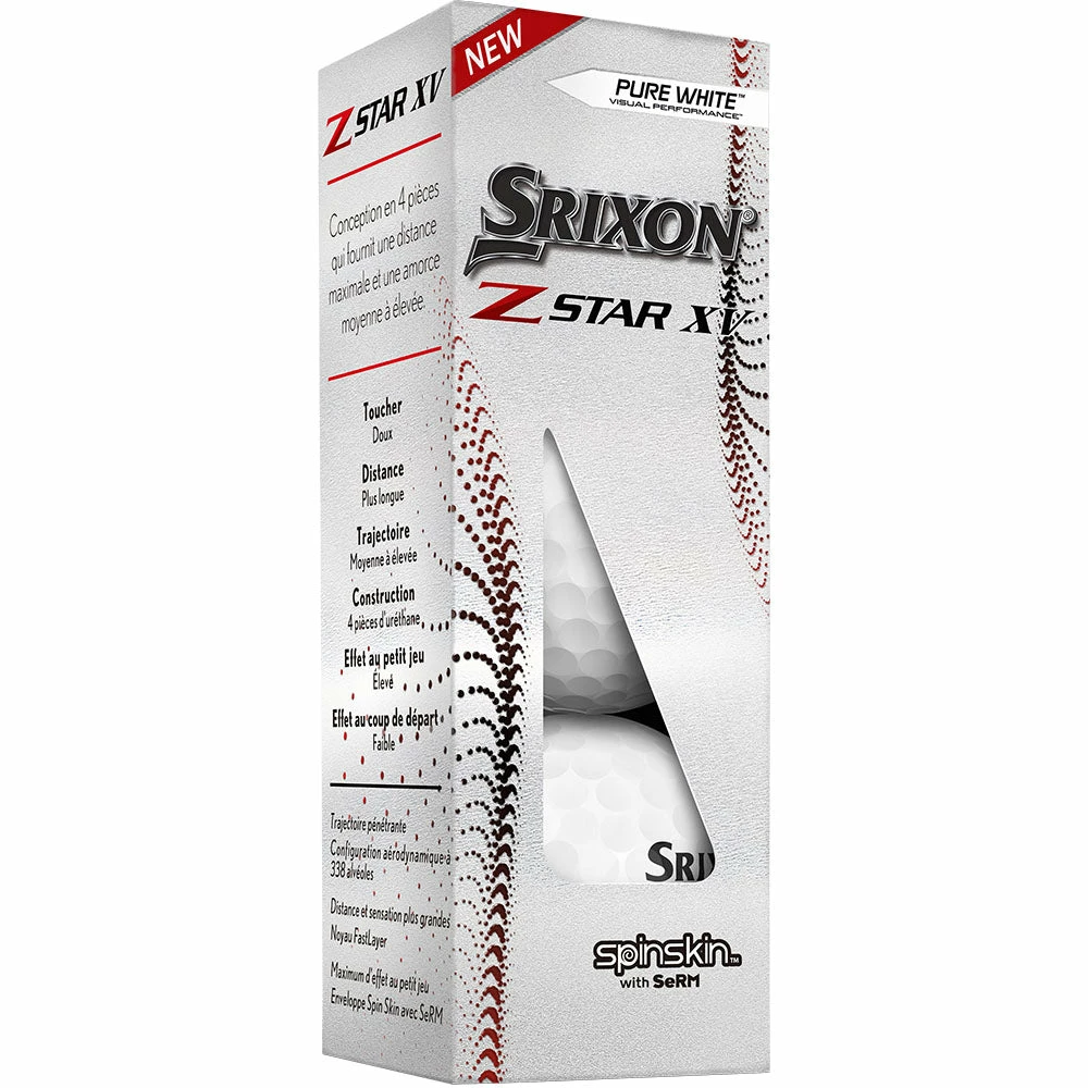 Srixon Z-Star XV 7 Golf Balls - Pure White - 12 Pack - Image 5